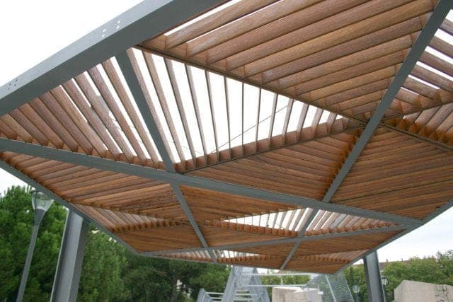 Wooden Pergola Design in Jubilee Hills
